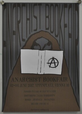 Plakat der Anarchist Bookfair Vienna, 2017