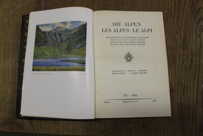 SAC Alpenclub Die Alpen / Les Alpes / Le Alpi - Monatschrift des Schweizer Alpenclub. Band 1931