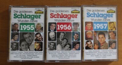 Die goldenen Schlager Wunder-Jahre von Karusell, 1955 | 1956 und 1957 - 3 tape MC Kassetten