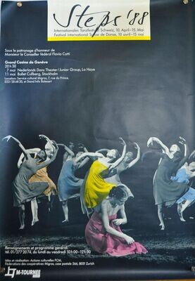 Internationales Tanzfestival STEPS Plakat 1988