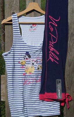 Leg Avenue Women's Seraphina 2-Piece Jersey Cami And Shorts Pajama Set