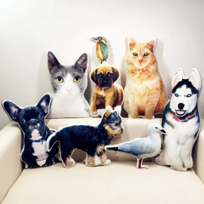 ​Custom Pet Pillow, Personalized photo gift Custom Shape Cushion