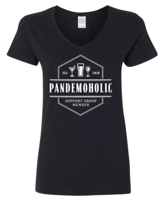 Limited Edition Women's Pandemoholic V-Neck Tee Limited Edition Women's Pandemoholic V-Neck Tee