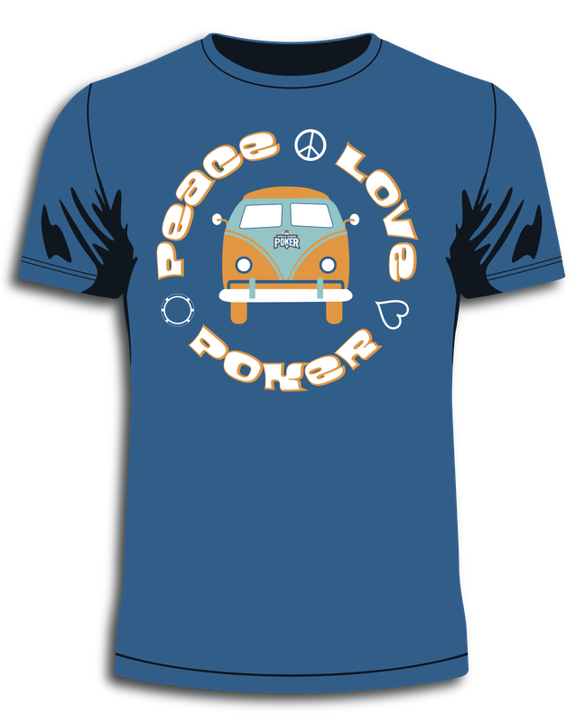 WTP Peace Love Poker T-Shirt