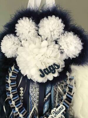 Paw Print deluxe Homecoming Mum - Custom Paw Print deluxe Homecoming Mum - Custom
