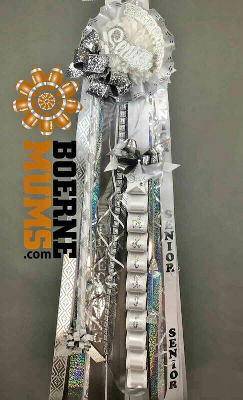 Loaded SENIOR WHITE Homecoming Mum