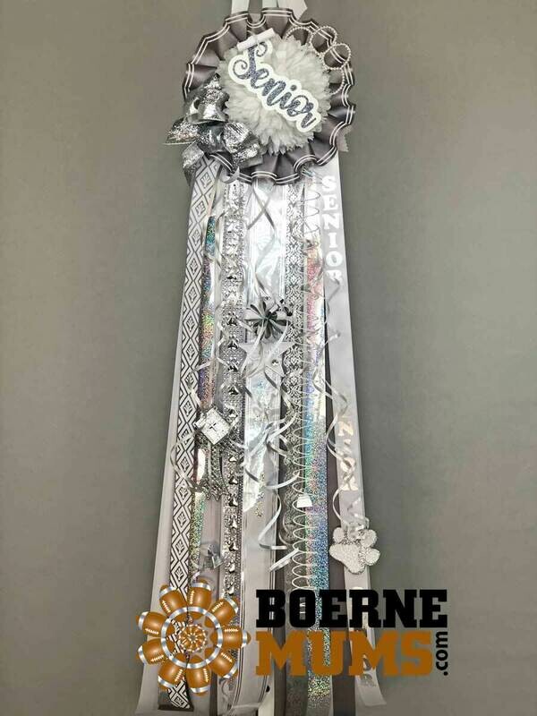 Essential SENIOR WHITE Homecoming Mum - Semi-Custom
