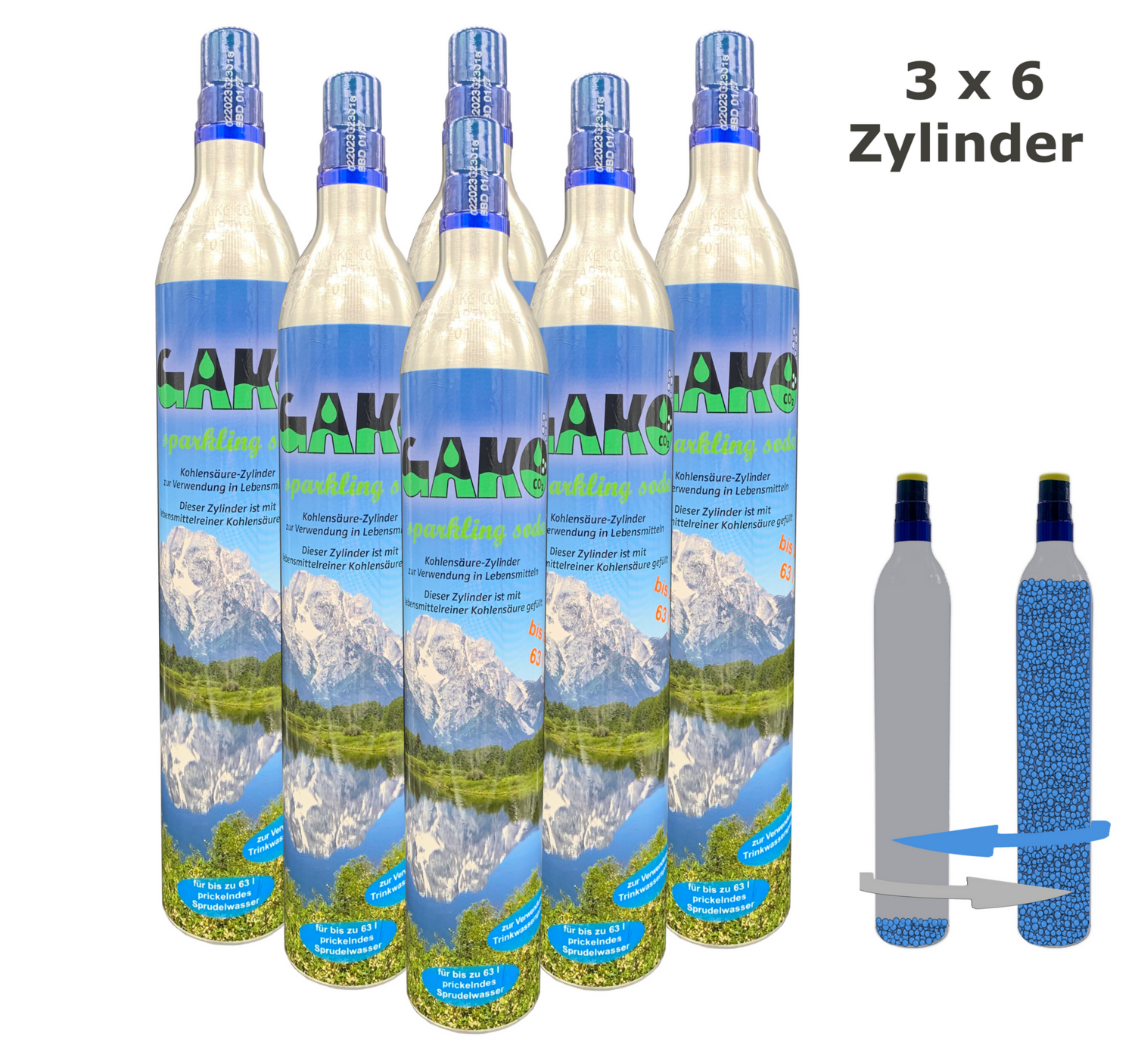 18ner Tauschbox  mit 450 g Co² Tauschzylinder
mit kostenlosem Versand