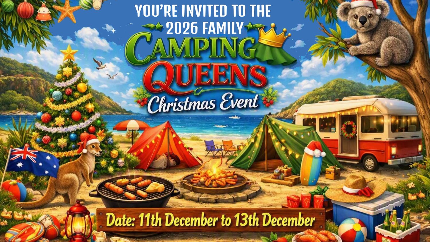 Camping Queens 2026 Family Christmas Event