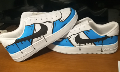Blue Cartoon Drip