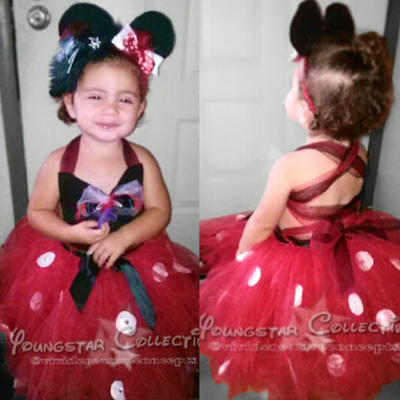 Custom made Minnie Mouse Halloween/Birthday Dress