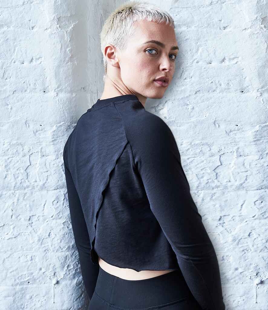Ladies Cool Cross Back Long Sleeve T-Shirt
