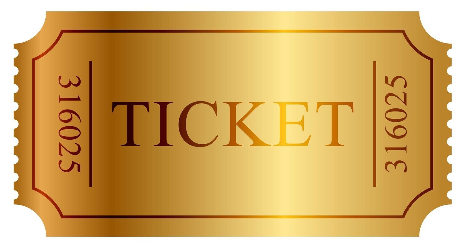 Golden Raffle Ticket