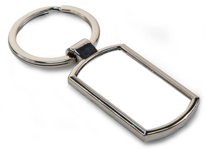 Tag Shaped Key Ring