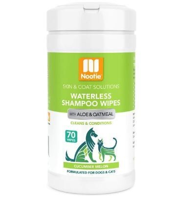 Nootie : Waterless Shampoo Wipes : Skin &amp; Coat : Cucumber Melon