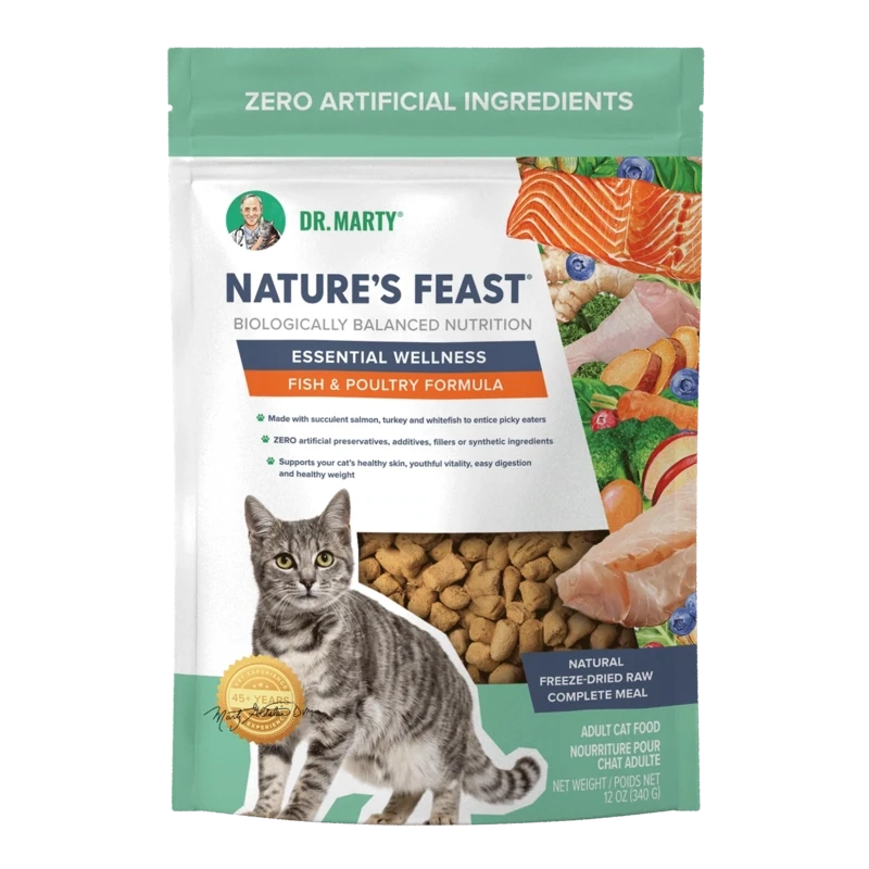 Dr Marty&#39;s Nature&#39;s Feast Freeze Dried Raw Cat Food