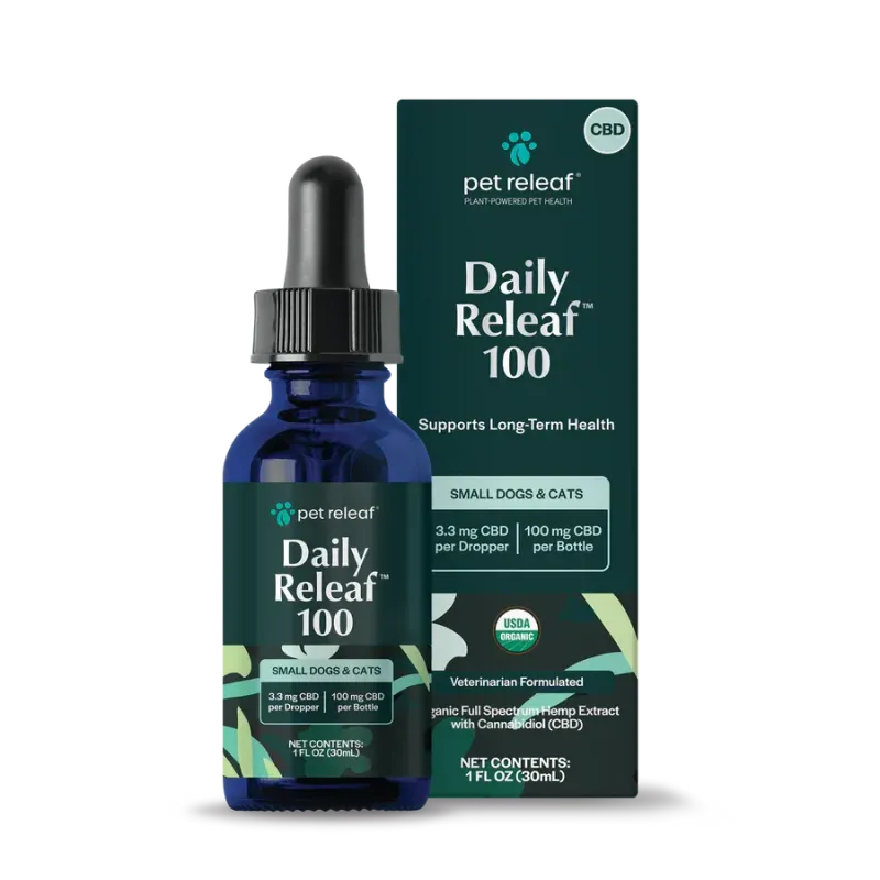 Pet Releaf Daily Releaf 100 for Small Dogs &amp; Cats