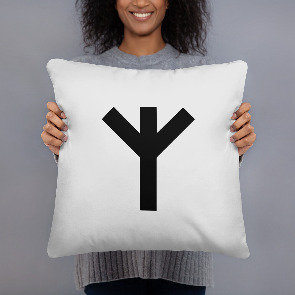 Protection Pillow with Symbol (back) and Saying (front)