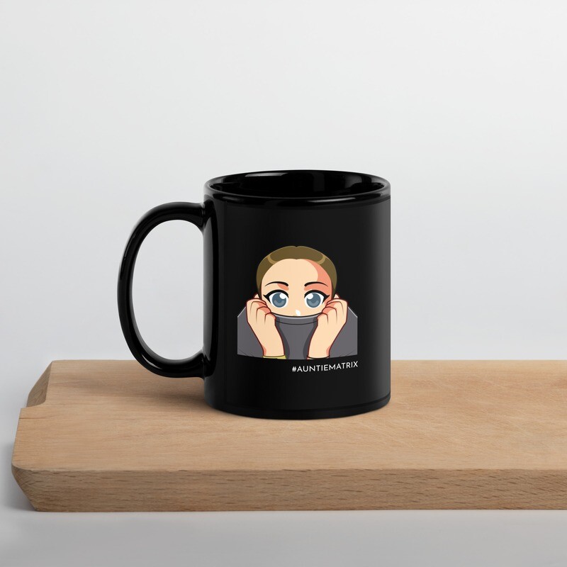 Shirt Turtle - Black Glossy Mug 