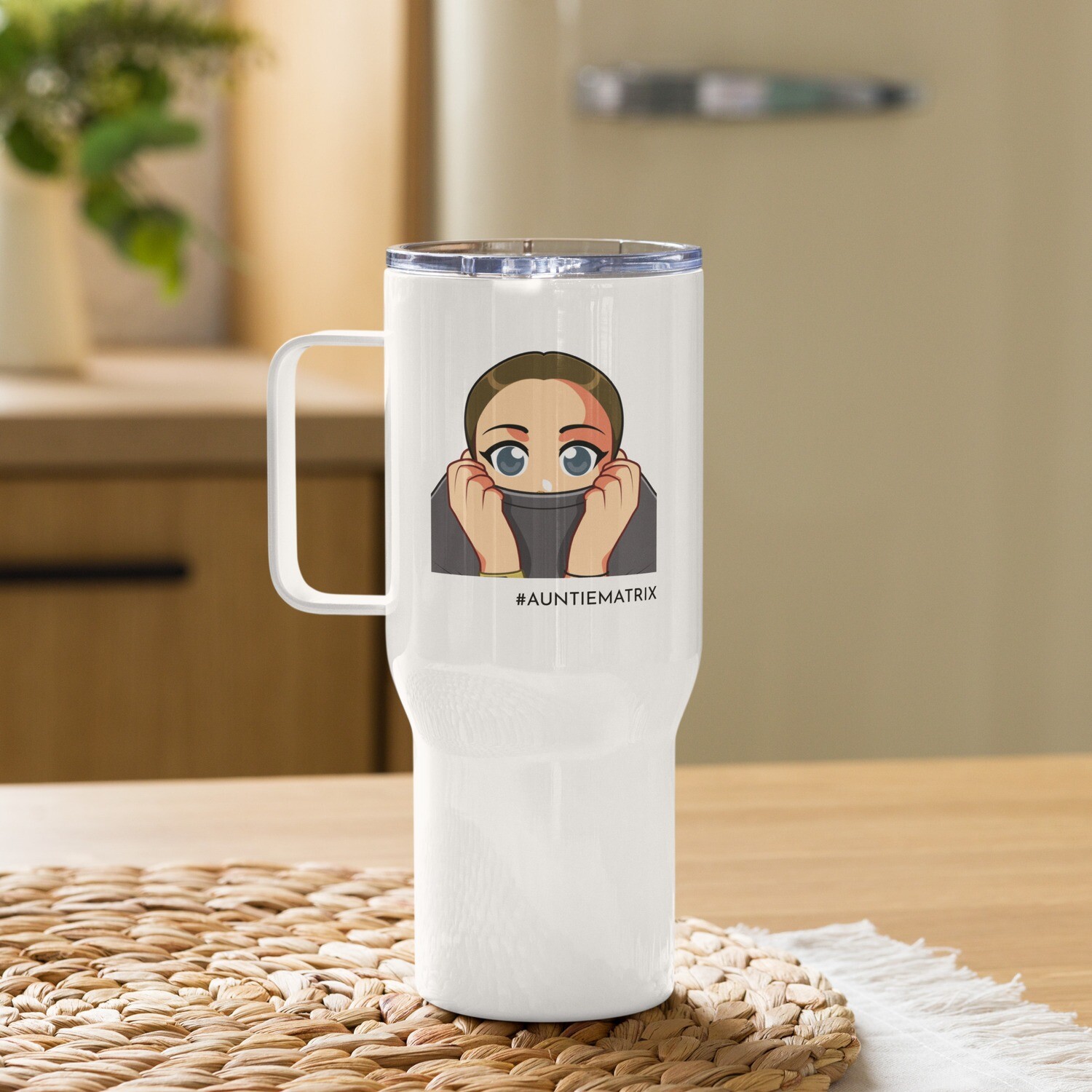 Shirt Turtle - Travel mug with a handle