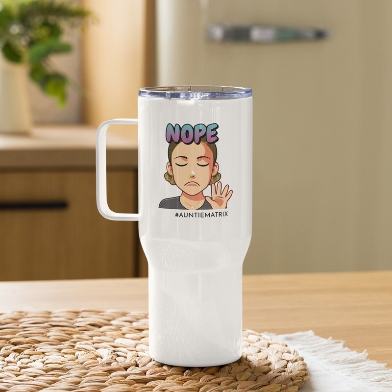 Nope - Travel mug with a handle 