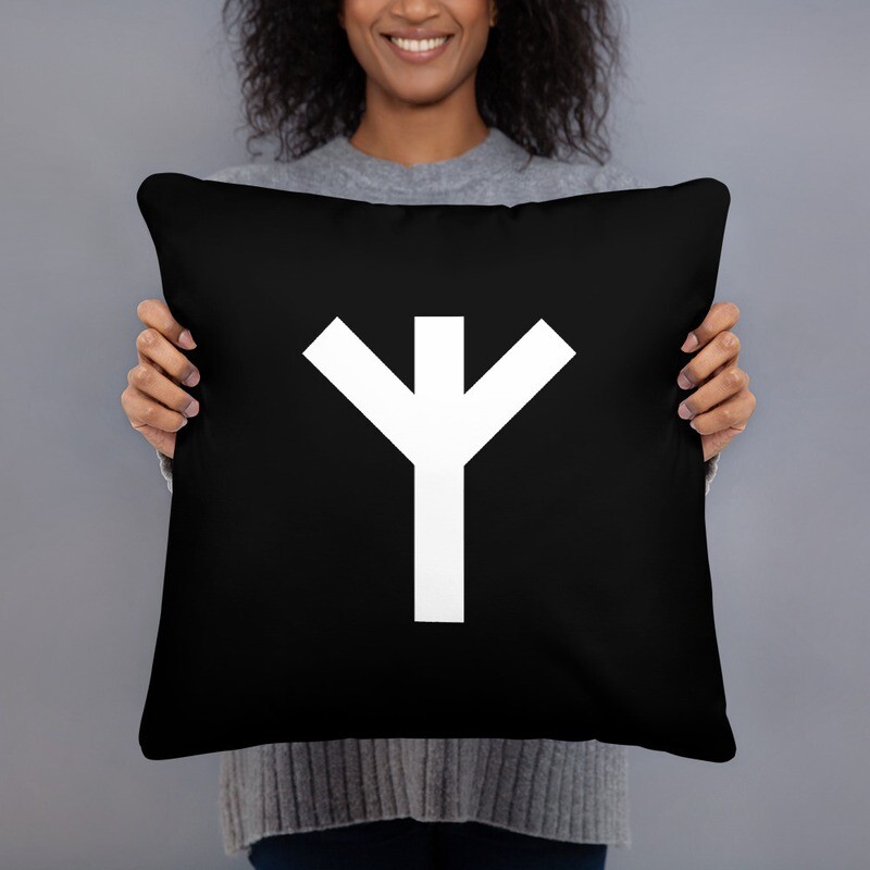 Protection Pillow with Symbol (back) and Saying (front)