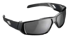 3M Holmes Polarized Safety Glasses Black Frame with Tinted Scratch Resistant Lens