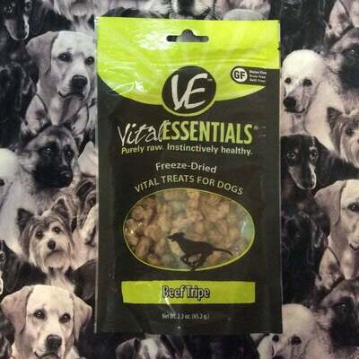 Vital Essentials® Freeze- Dried Beef Tripe Dog  Treats, 2.3 oz