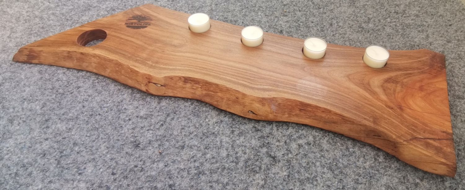 Kerzenhalter Kirschholz