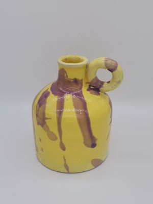 kleiner Olivenölbehälter aus Keramik