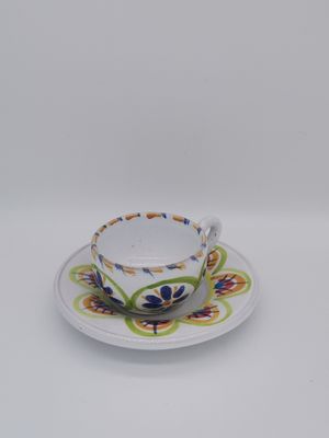 Kaffeetasse mit Teller Nr. 5