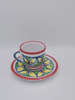 Kaffeetasse mit Teller Nr.6