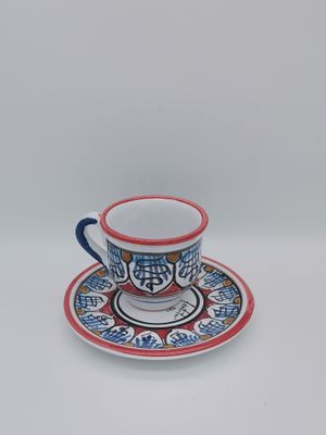 Kaffeetasse mit Teller Nr. 8