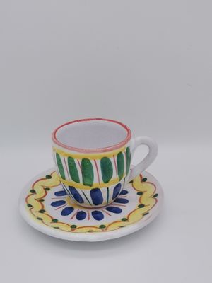 Kaffeetasse mit Teller Nr. 9