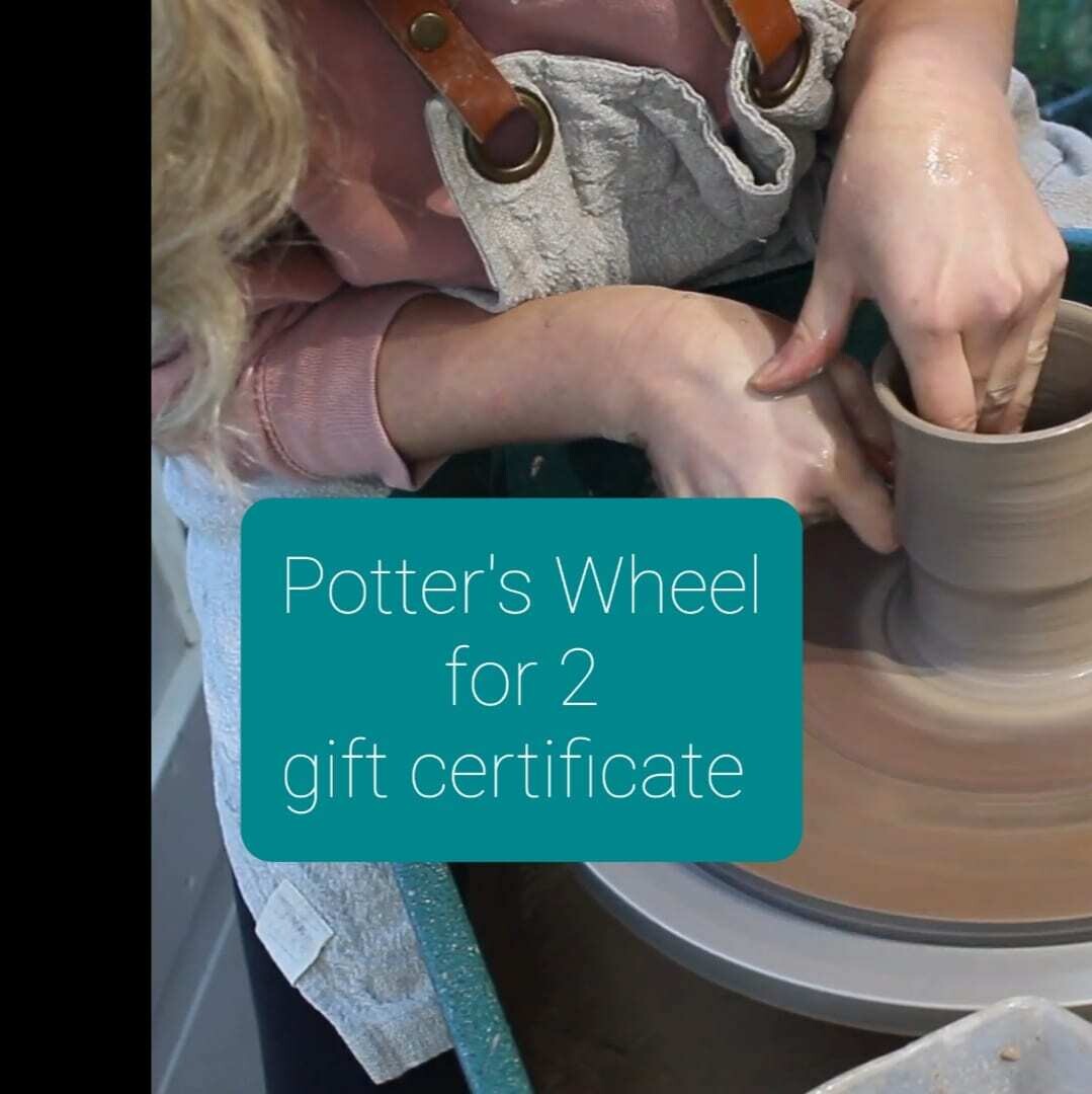 Gift Certificate for Potters Wheel lesson (for 2 people) READ DETAILS before purchase!!!