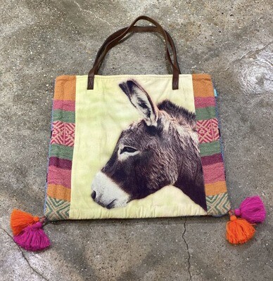 Donkey Tote Bright Colors