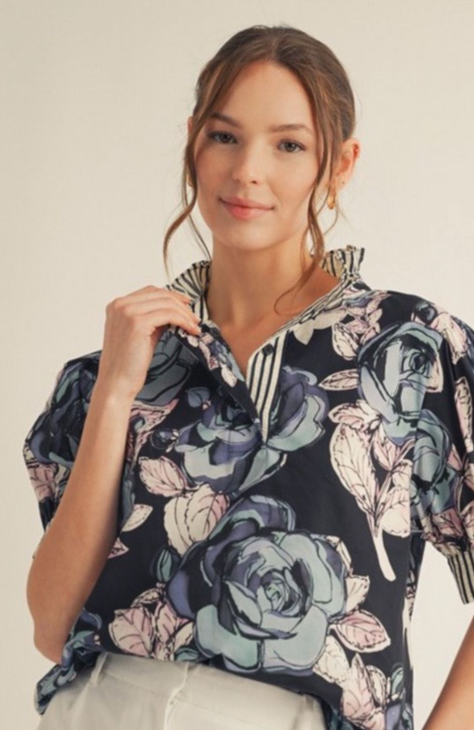 Elegant Floral Top