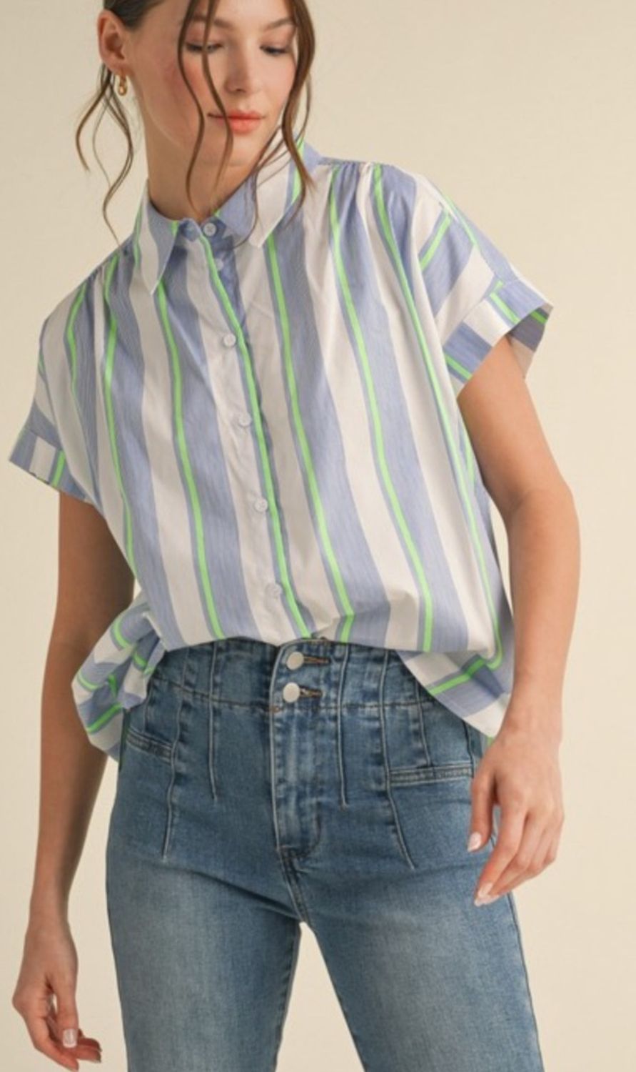Electric Stripe Top