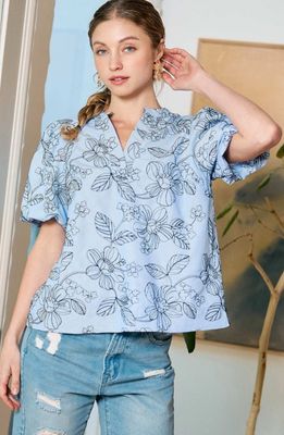 Bashful Blues Top