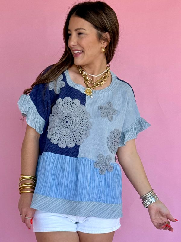 Bloom &amp; Stitch Patchwork Top