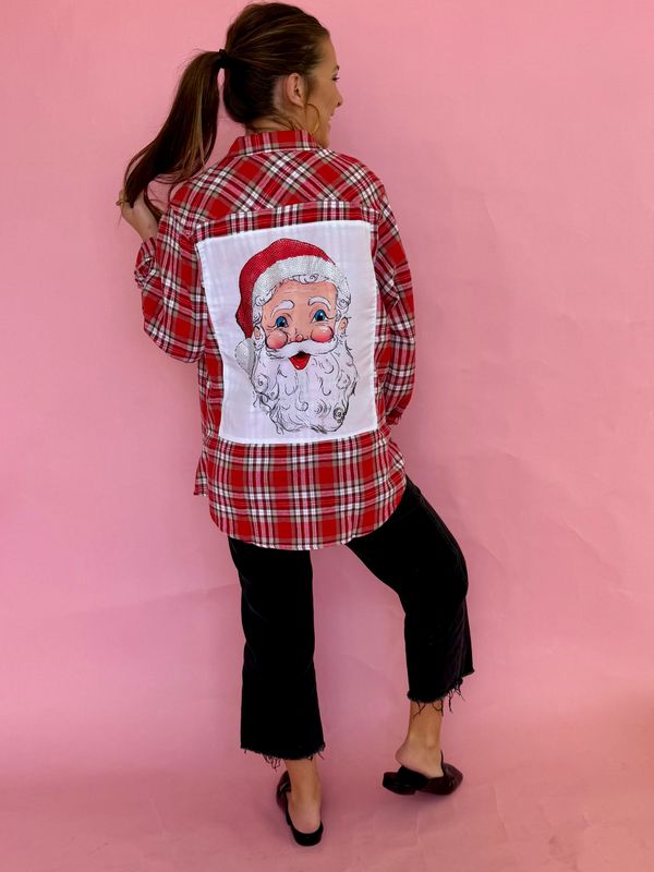 Santa Red Flannel