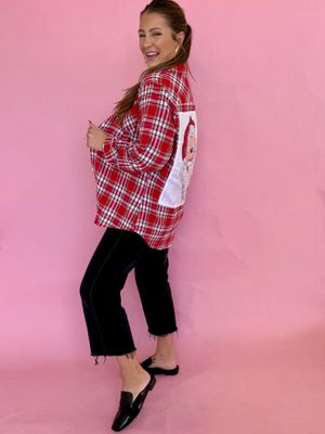 Santa Red Flannel