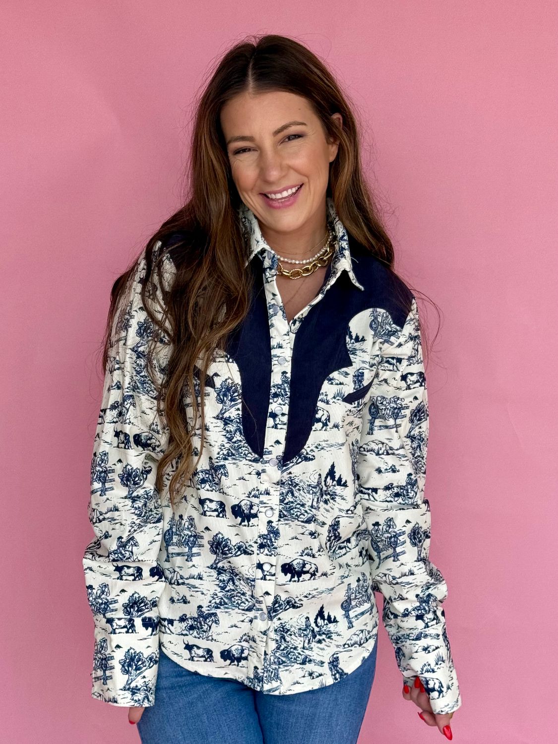 Range Rider Toile Pearl Snap