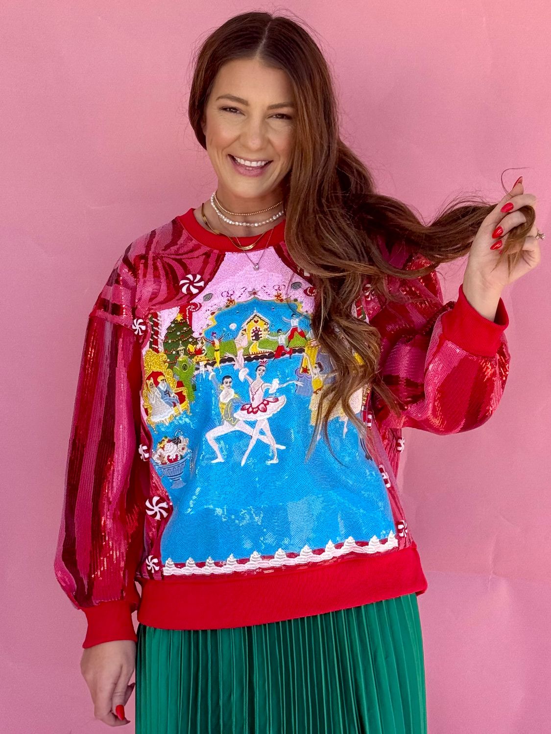 QUEEN OF SPARKLES Nutcracker Ballet Stage Scene Sweatshirt