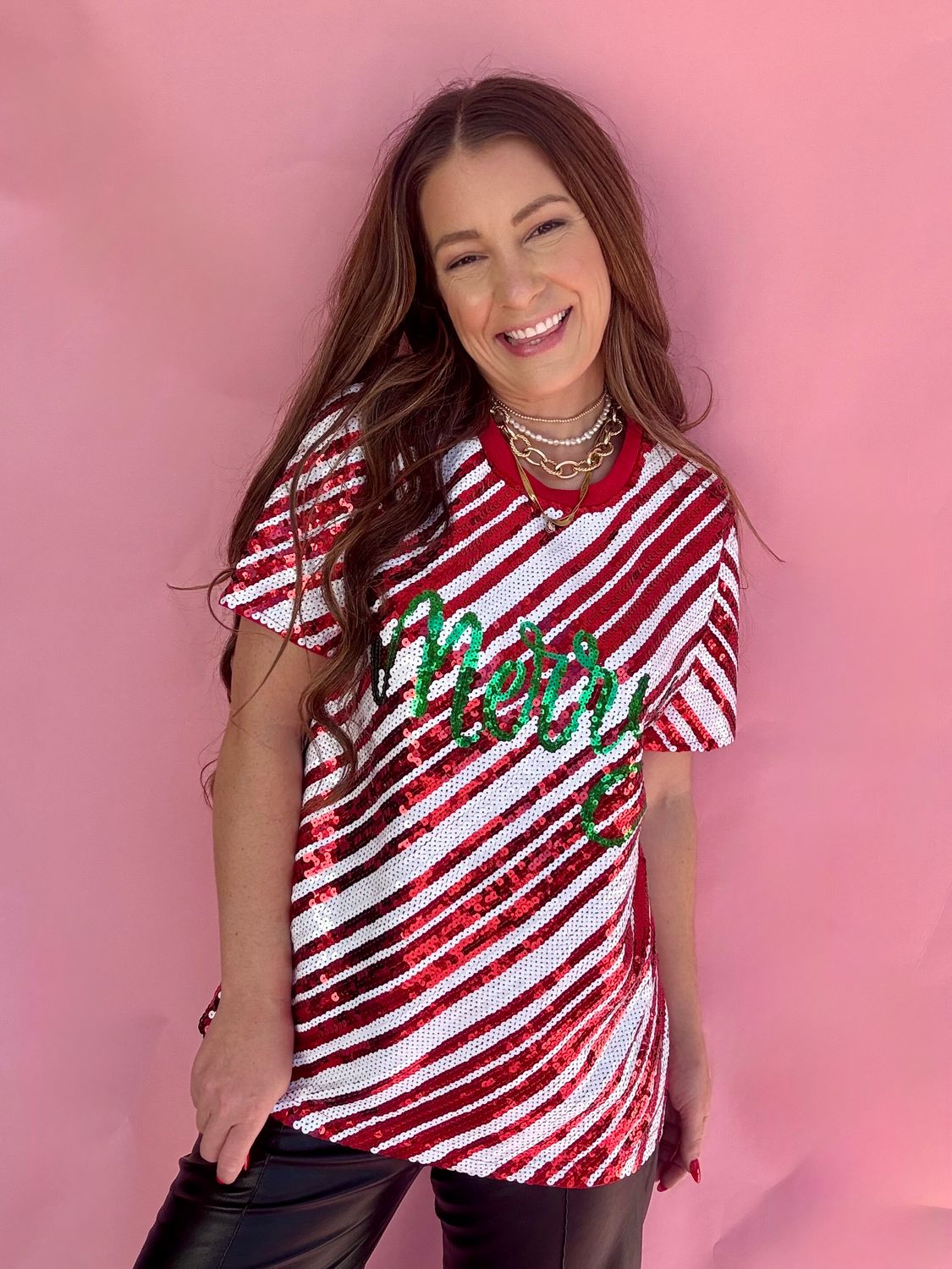 Merry &amp; Bright Sequin Tee