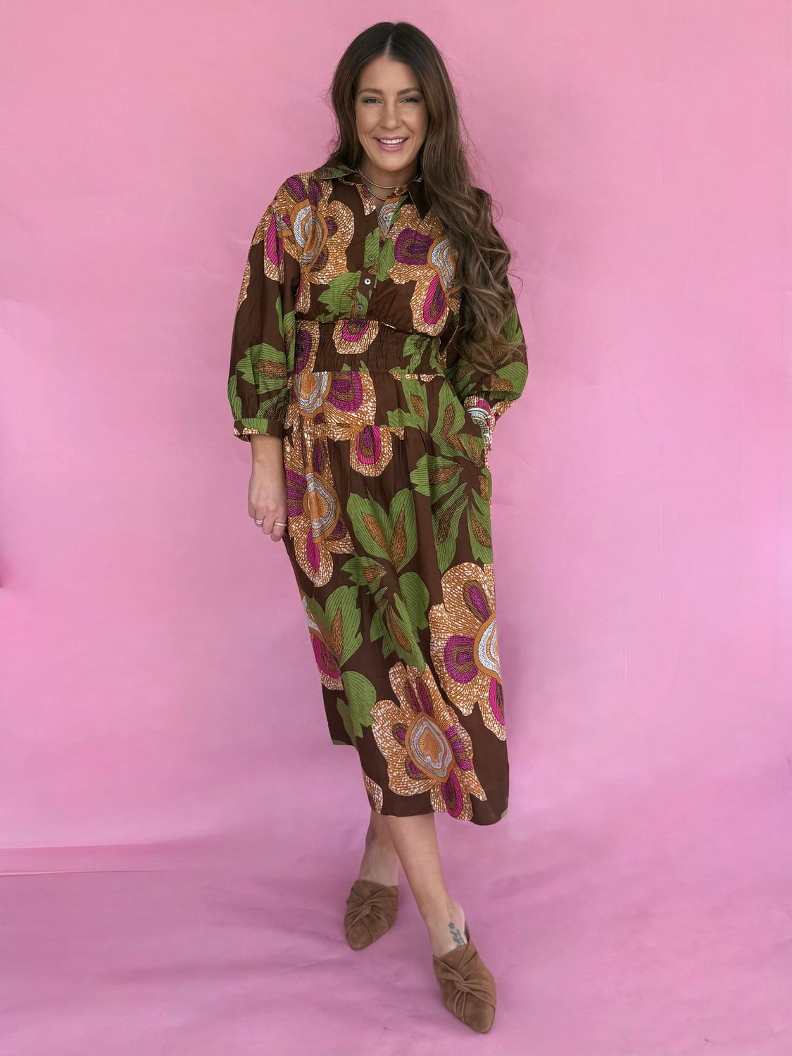 Uncle Frank Big Blooms Dress