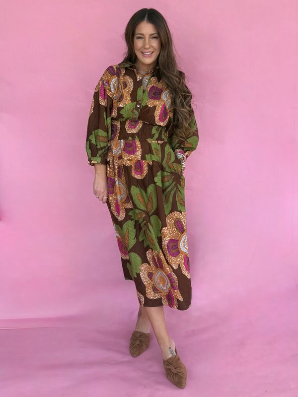 Uncle Frank Big Blooms Dress