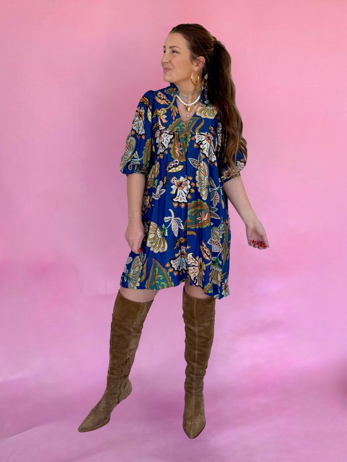 Meadow Muse Smocked Sleeve Dress