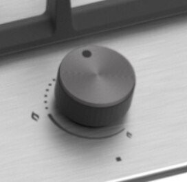 Replacement Control Knob. Black and Grey