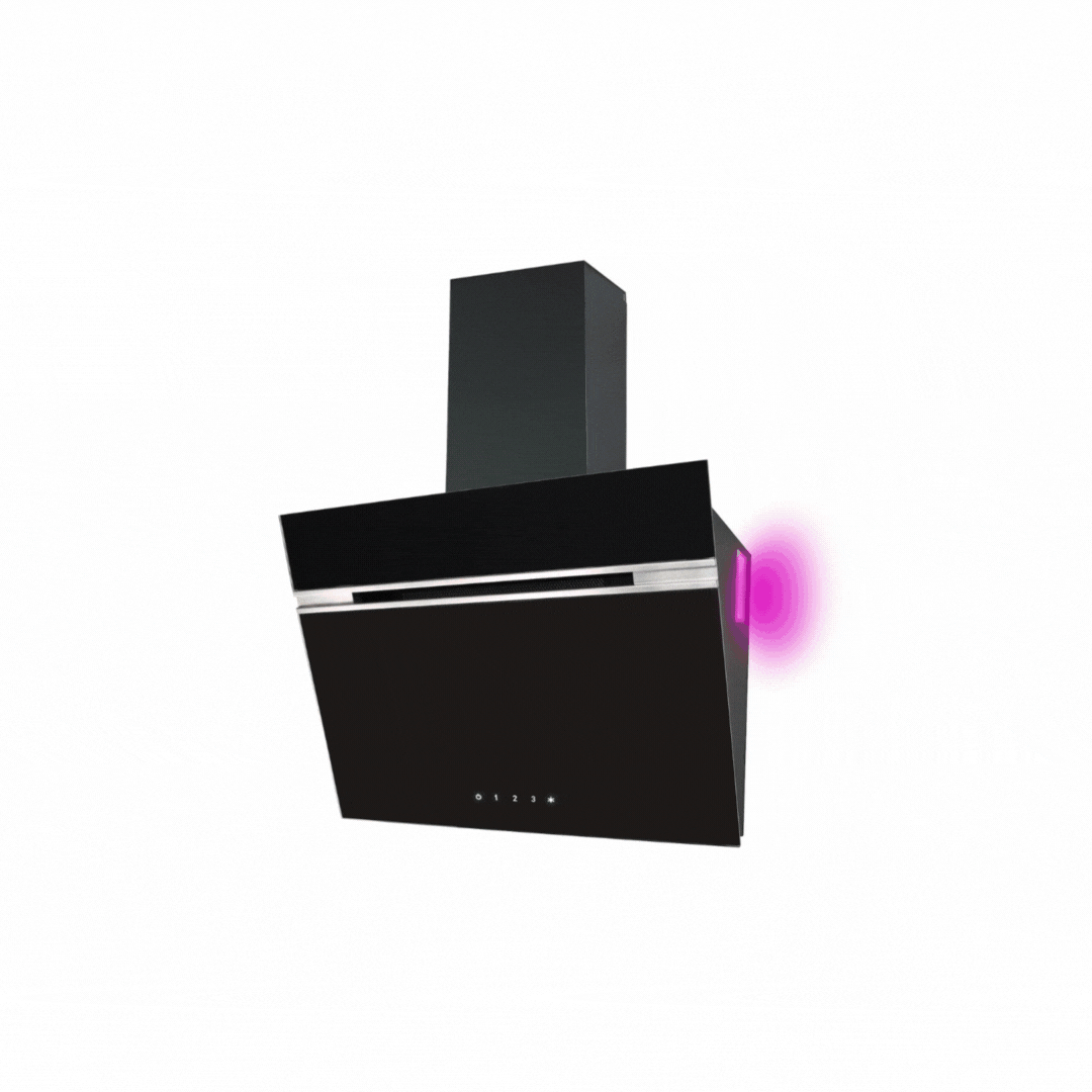 Forte Angled Glass Cooker Hood 60cm